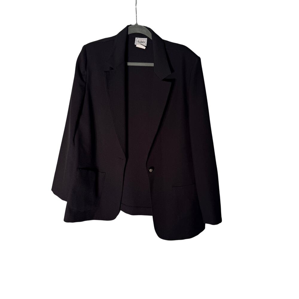 Vintage Nikki Black Woman's Size 12 Blazer